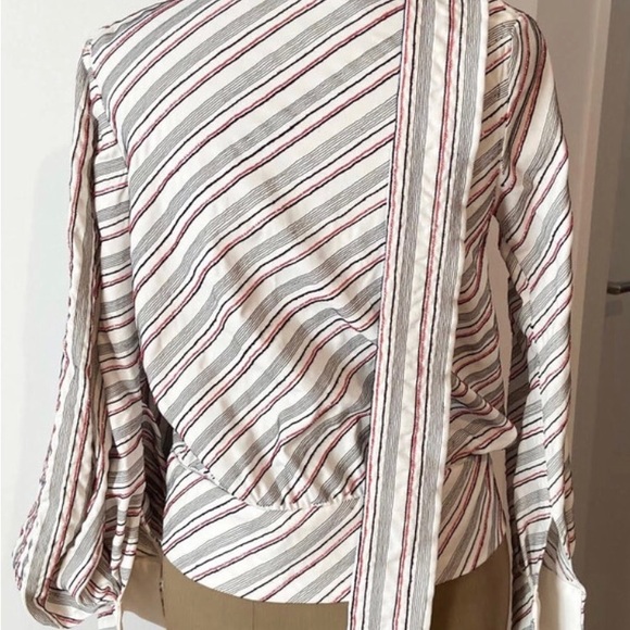JW Anderson beaded stripe drape shirt - Picture 2 of 7